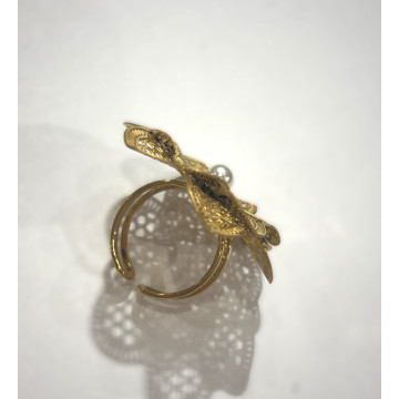 Inel Otel Inoxidabil 18k Floare filigram