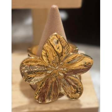 Inel Statement Flower Otel inoxidabil 18k